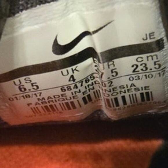 Nike Downshifter Women's Size 6.5 Black/Pink Running Shoes Sneakers-68467-002 - Picture 6 of 8